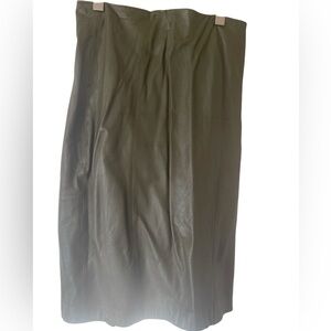 Banana Republic Heritage Collection Olive Leather Skirt